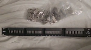 Tyco Electronics AMP Netconnect XG CAT6A 10G 24 Port Patch Panel Keystone Jacks - Picture 1 of 6
