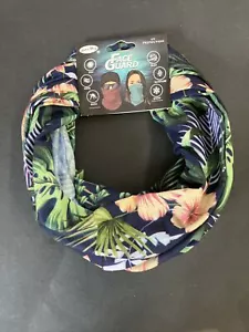 Neck Gator UV Protection Tropical Flowers Palm Fronds Fishing - Picture 1 of 6
