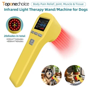 Dispositivi Terapia Luce Rossa Antidolorifico LLLT Laser Morbido per Animali Gatti Cani Cavalli - Foto 1 di 11