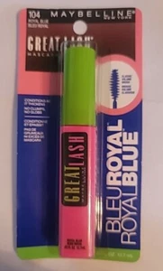 Maybelline New York Great Lash königsblaue Wimperntusche ~ 104 königsblau ~ 0,43 flüssige Unzen NEU - Bild 1 von 2