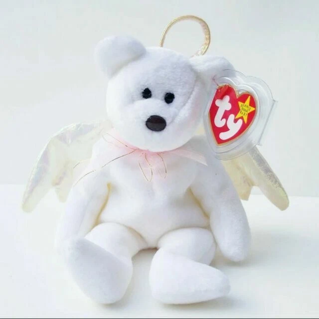 Ty Beanie Babies Halo the Angel Bear Toy