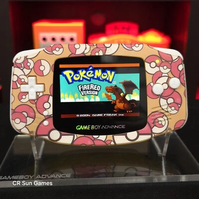 Pokemon Pokeball Game Boy Advance GBA iPS V5 Usb-C 1800 mAh Rechargeable Battery - Image 1 of 4