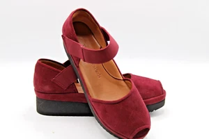 NIB L'amour Des Pieds Amadour Mulberry Suede Platform Sandal Size 8.5 - Picture 1 of 9