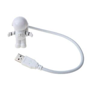 USB Astronaut Powered Mini LED White Night Light Lamp Bulb for Laptop PC Reading