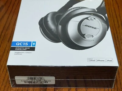 Bose QuietComfort 15 QC15 Acoustic Noise Cancelling Over-Ear Headphones Club Svr - Image 1 of 4