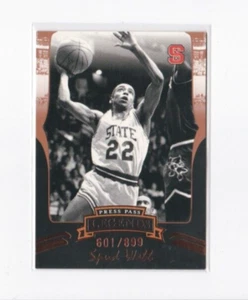SPUD WEBB 2006-07 PRESS PASS LEGENDS BRONZE PARALLEL CARD-#'D/899-SHIPS FREE - Picture 1 of 23