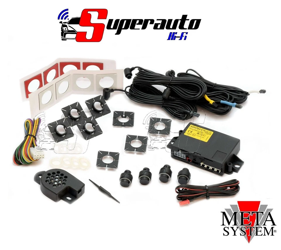 KIT SENSORI PARCHEGGIO ACTIVE PARK 4/14 METASYSTEM COMPATIBILE Transit Custom - Immagine 1 di 1