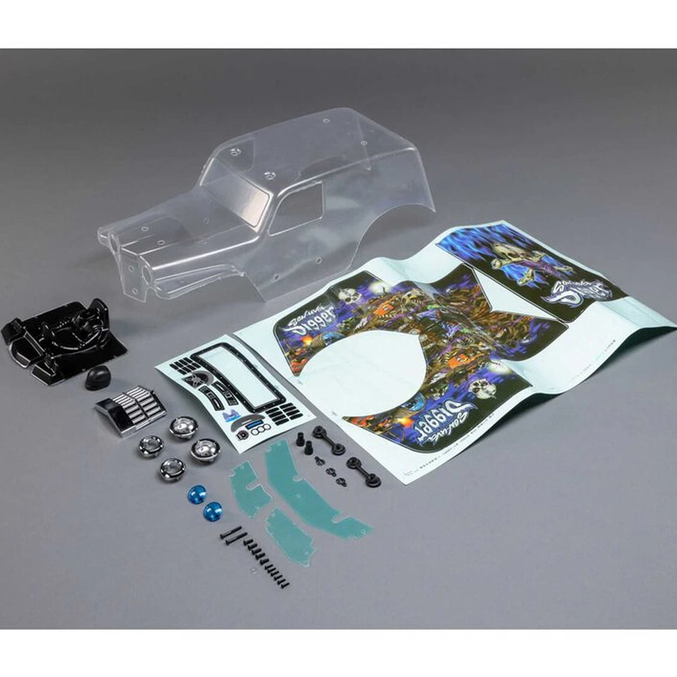 Losi LOS240018 conjunto de corpo transparente Son Uva Digger: LMT - Imagem 1 de 1