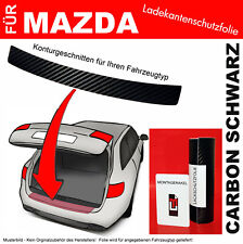 Lackschutzfolie Ladekante für Mazda 5 CW, ab BJ 10/2010 CarbonSchwarz