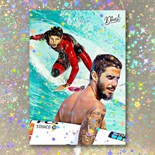 Filipe Toledo Holographic Waverider Sketch Card Limited 1/5 Dr. Dunk Signed