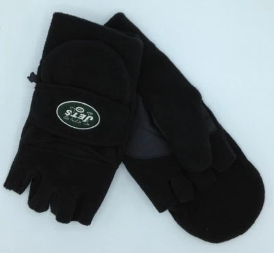 NFL Reebok New York Jets Hombres Polar Sin Dedos Convertible Mitón Guantes de Invierno Foto 1 de 2