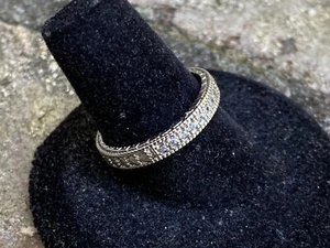 Simple Antique /Vintage /Retro Style women’s silver ring jewelry size 8 - Picture 1 of 3