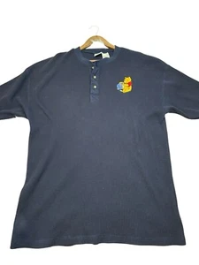 Camisa De Colección Disney Tejido Gofre Térmica Henley XL Bordada Winnie the Pooh Oso - Imagen 1 de 8