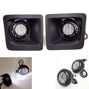 LED Fog Driving Lights For 2014-2015 GMC Sierra 1500 Pair Left Right Bezel 5202 - Picture 1 of 10