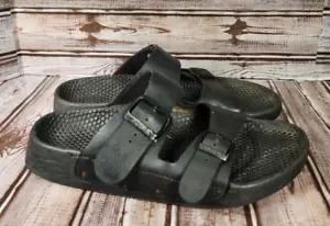 Sandalia BIRKENSTOCK BIRKI'S para mujer 9-9,5 (40 EUR) negra de goma con heladas - Imagen 1 de 9