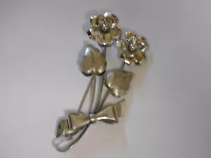 VINTAGE SIGNIERTE BB STERLINGSILBER GÄNSEBLÜMCHEN BLUME BROSCHE - Bild 1 von 5