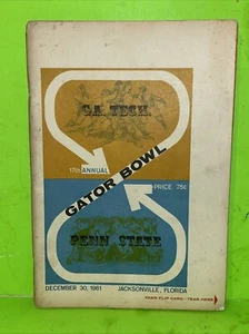 1961 17th Annual Gator Bowl Game Program Penn State PSU GA Tech RARE. - Picture 1 of 4