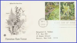 USA3 #4474g ADDR PCS ARTCRAFT FDC STR2  Hawaiian Rain Forest Happyface Spider - Picture 1 of 1