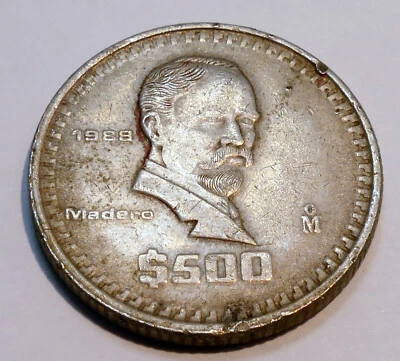 500 PESOS 1988 MEXICO MADERO COIN - Image 1 of 4