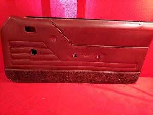 80-86 Ford Fox Body Mustang 5.0L RED Door Panel Right Power Windows 85 84 83 82