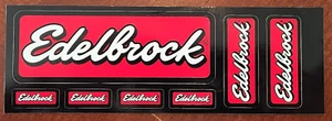 Edelbrock Motorcycle Automotive Window Bumper Sticker Decal Sheet 1" 2" 4.5" - Picture 1 of 1