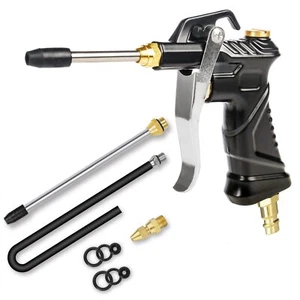 Industrial Air Blow Gun with Brass Adjustable Air Flow Nozzle Steel Air Flow - Picture 1 of 8
