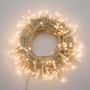 Lotti Cadena Navidad Lineal 600 LED 24,5 MT + 2 MT Cable Transparente LED Bi - Imagen 1 de 4