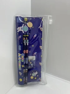 astuccio set cancelleria scuola lapis matita gomma righello temperamatita - Picture 1 of 2