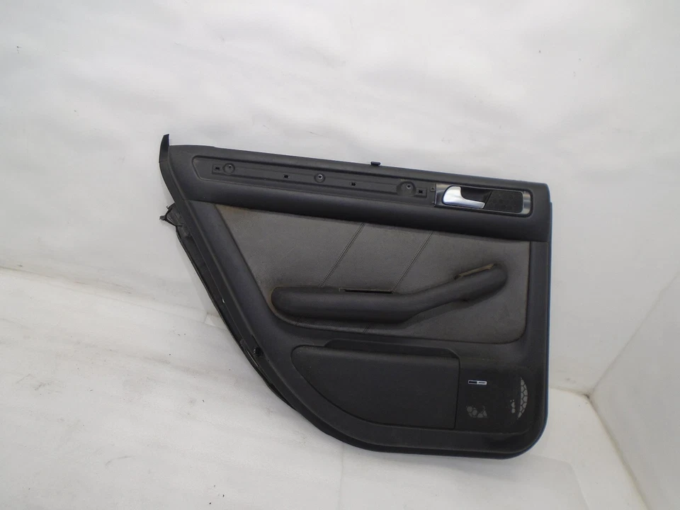 DK806162 2002-2005 AUDI A6 REAR DRIVER LEFT SIDE INTERIOR DOOR PANEL BLACK OEM - Image 1 of 4