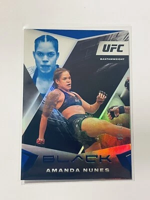 Amanda Nunes UFC 2021 Panini Chronicles Black Blue Foil SP Card 97/99 🇧🇷 - Image 1 of 2