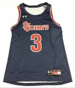 New Under Armour St Johns Red Storm Basketball Jersey Women's Large Blue UJKJS1W - Picture 1 of 4
