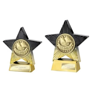 School & Academics Trophies SuperStar Reading Book Award 2 Sizes FREE Engraving - Picture 1 of 3