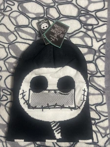 Nuevo gorro negro Jack Skeleton puño enrollable máscara transparente pesadilla NBC - Imagen 1 de 3