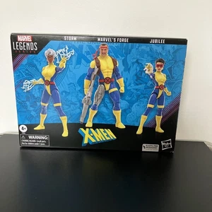 NEW SEALED MARVEL LEGENDS SERIES X-MEN,STORM/MARVEL’S FORGE/JUBILEE FIGURE SET - Picture 1 of 14