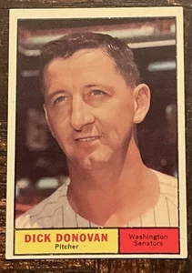 1961 TOPPS #414 DICK DOVOVAN OF THE WASHINGTON SENATORS NM CONDITION - Picture 1 of 2