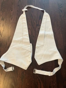 Chaleco de esmoquin Alexander Dobell sin espalda para hombre, blanco, talla 2XL - Imagen 1 de 2