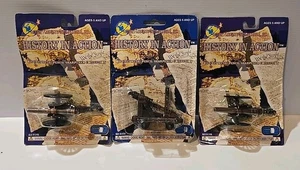 3 History in Action Die Cast Civil War & Revolution Cannon Pencil Sharpener NEW - Picture 1 of 9