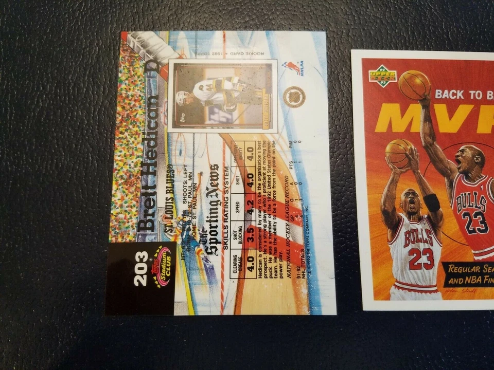 Brett Hedican St Louis Blues 1992 - 1993 Stadium Club NHL PRE PRINT RARE - Image 1 of 1