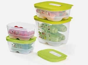 NEW Tupperware Ventsmart Set of 4 Vegetable Storage Fridge Smart Ventsmarts - Picture 1 of 1