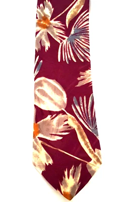 Karl Lagerfeld  Men's Silk Nectie Multicolor Retro Classic Style  Made in Italy - Image 1 of 4