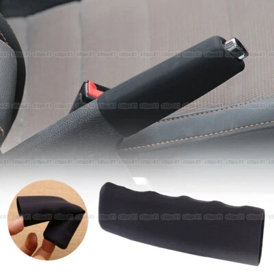 Universal Silicone Hand Brake Anti-slip Protector Cover  Black Car Accessories - Image 1 of 4