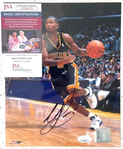 JALEN ROSE SIGNED 8X10 PHOTO INDIANA PACERS MICHIGAN FAB 5 WOLVERINES JSA - Picture 1 of 2
