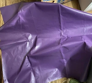 Sewing Lot Vegan Leather Fabric 2-3 Lbs Remnants Scraps Mostly Purple READ - Picture 1 of 9