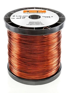 Kupferlackdraht W210 Grad 2 - Ø 1,25 mm 5 kg - CU Lackdraht Wickeldraht Kupfer - Bild 1 von 12