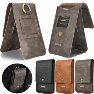 Universal Phone Waist Pouch Bag Belt Clip Holster Leather Wallet Case Card Cover - Picture 1 of 38