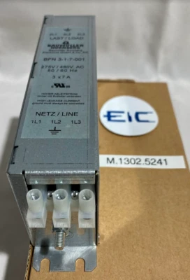 KOLLMORGEN FILTER, 480V 3PH 7A  / M.1302.5241 / BauMuller BFN 3-1-007-001 - Image 1 of 2