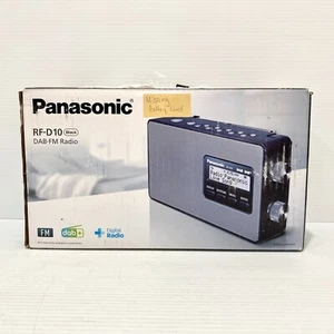 Radio digital Panasonic RF-D10 DAB+/FM + caja, cable - falta cubierta de batería - Imagen 1 de 4