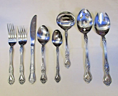 Rogers PRECIOUS ROSE Stainless Silverware CHOICE OF PIECES Flatware - Image 1 of 4