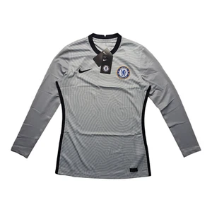 Men's Nike Chelsea Football Player Match Issue Goalkeeper Jersey Grey sz MEDIUM - Picture 1 of 4