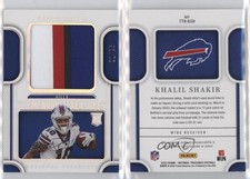 2022 Panini National Treasures Holo Silver /25 Khalil Shakir #TTR-KSH Rookie RC